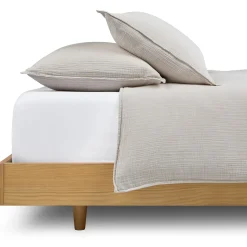 Leni Queen Cotton Gauze Duvet Cover - Light Taupe