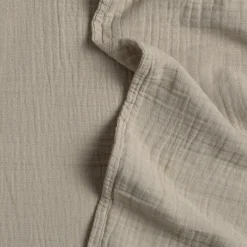 Leni Queen Cotton Gauze Duvet Cover - Taupe