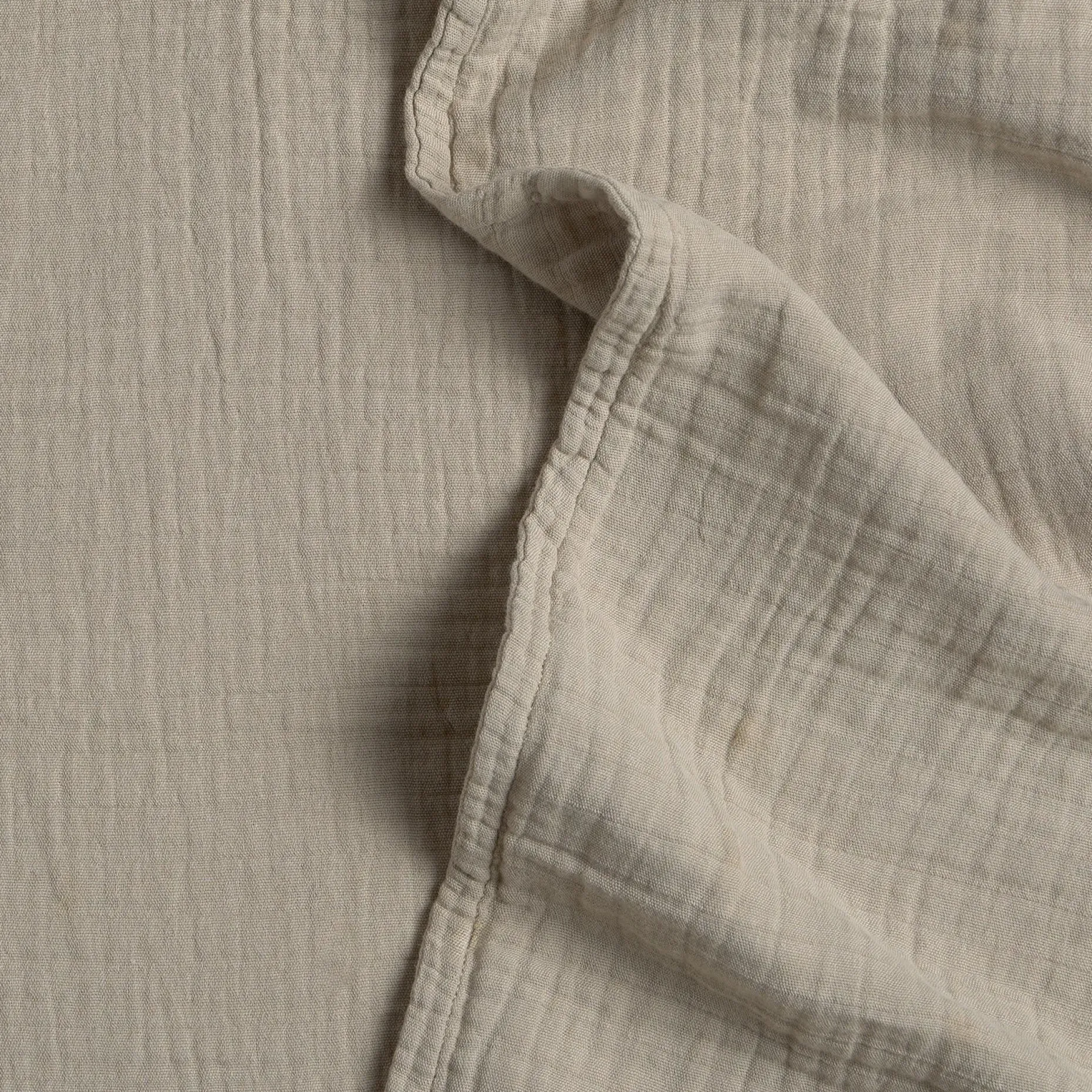 Leni Standard Cotton Gauze Sham Set - Taupe