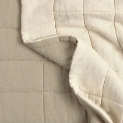 Leni Standard Cotton Gauze Sham Set - Duo Taupe