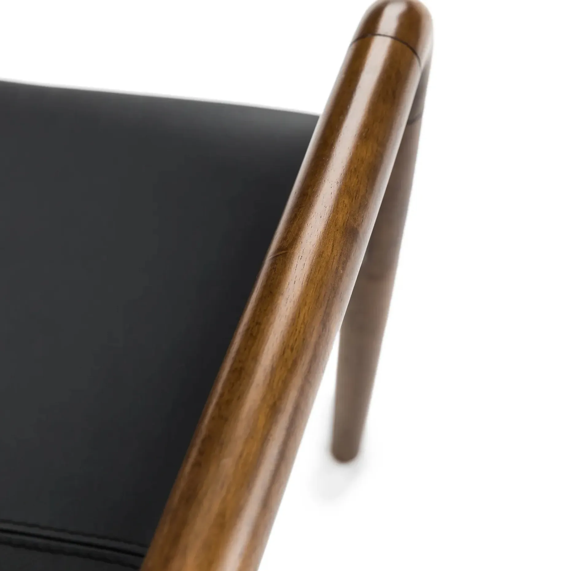 Lento 25" Leather Lounge Chair - Black