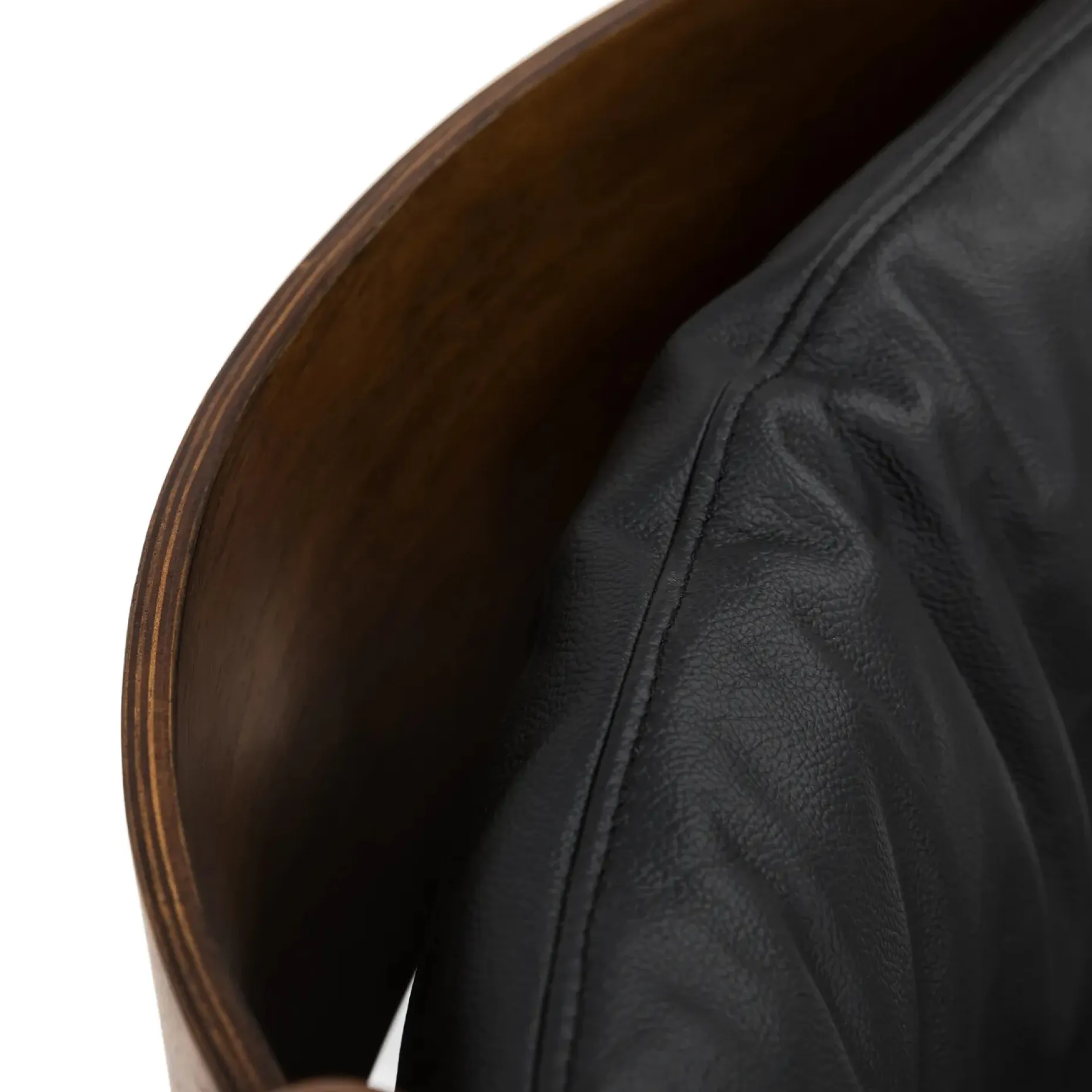 Lento 25" Leather Lounge Chair - Black