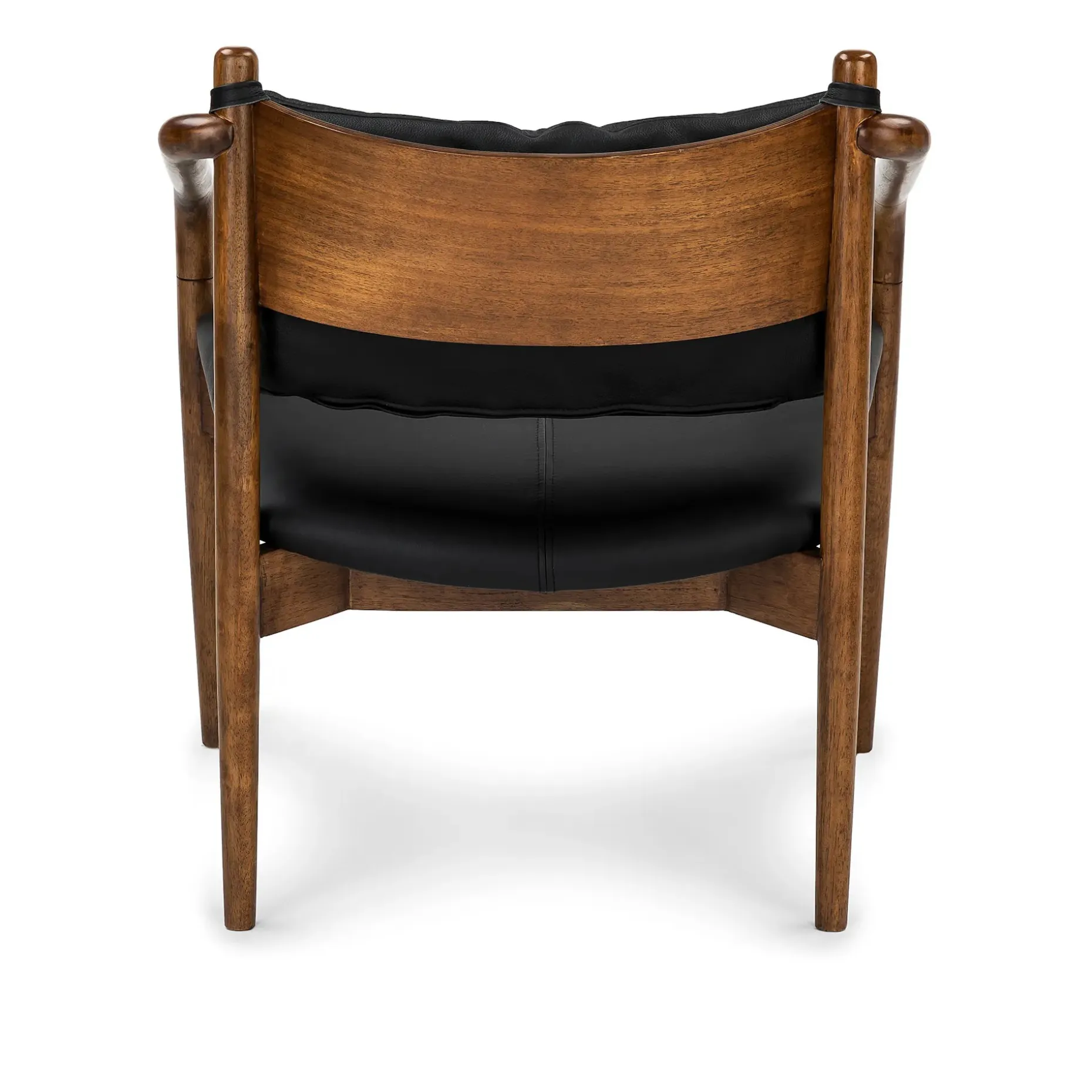 Lento 25" Leather Lounge Chair - Black