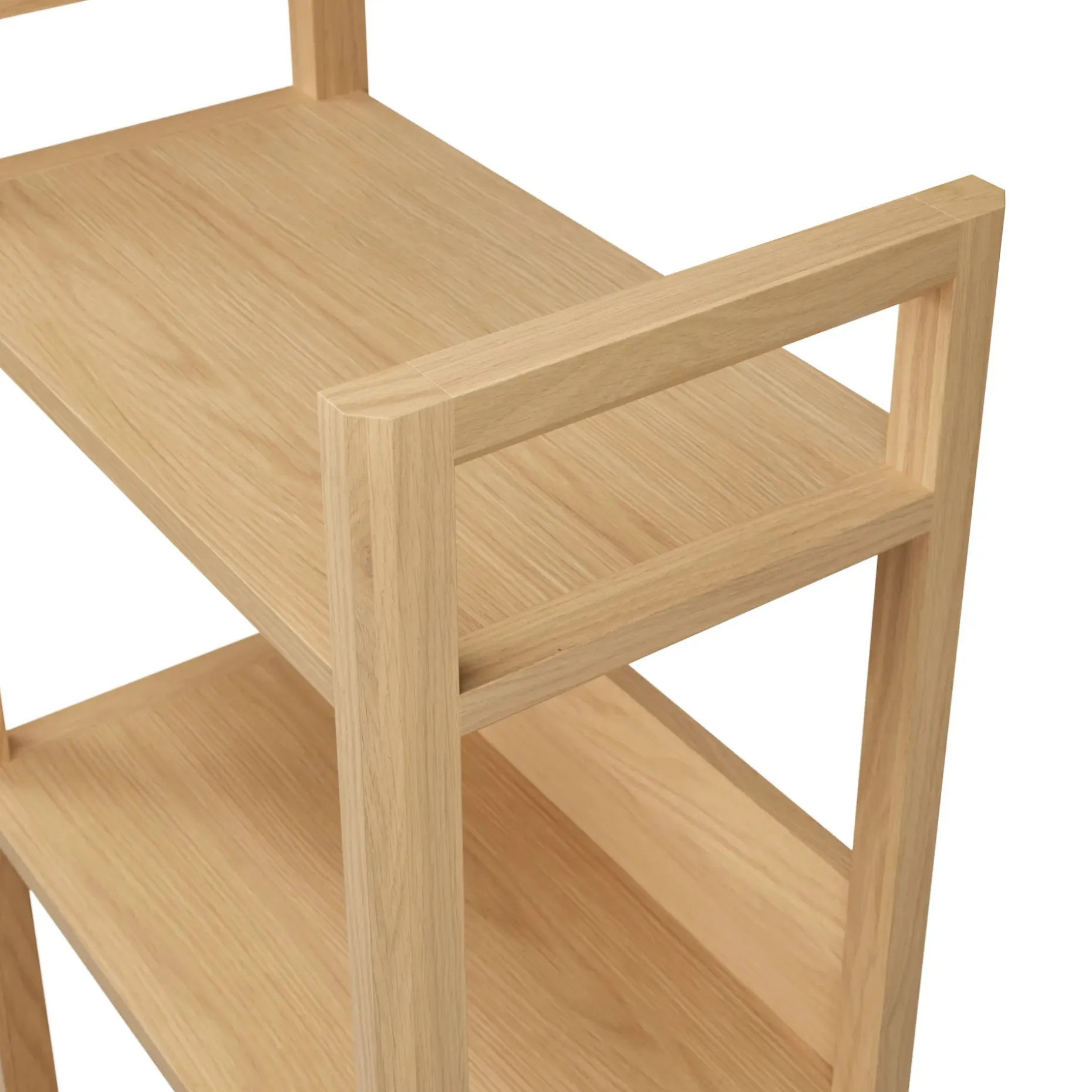 Lilya 23" Shelving Unit, Narrow - White Oak