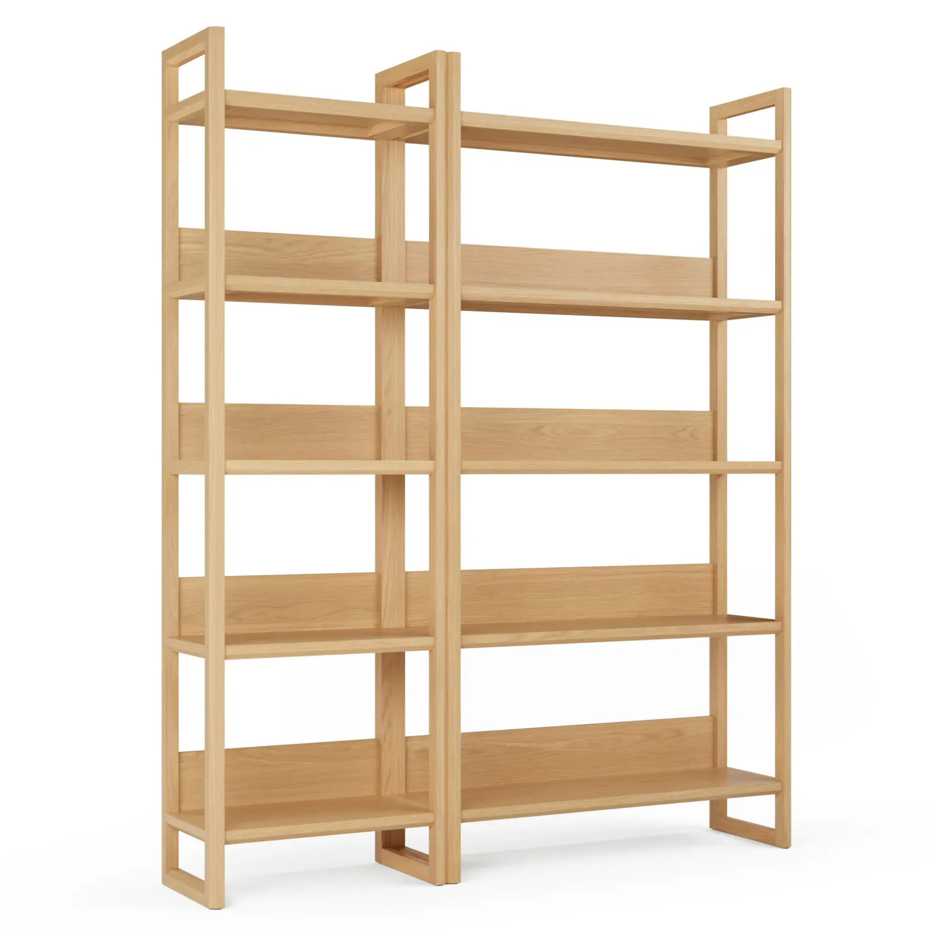 Lilya Shelving Unit Set - White Oak