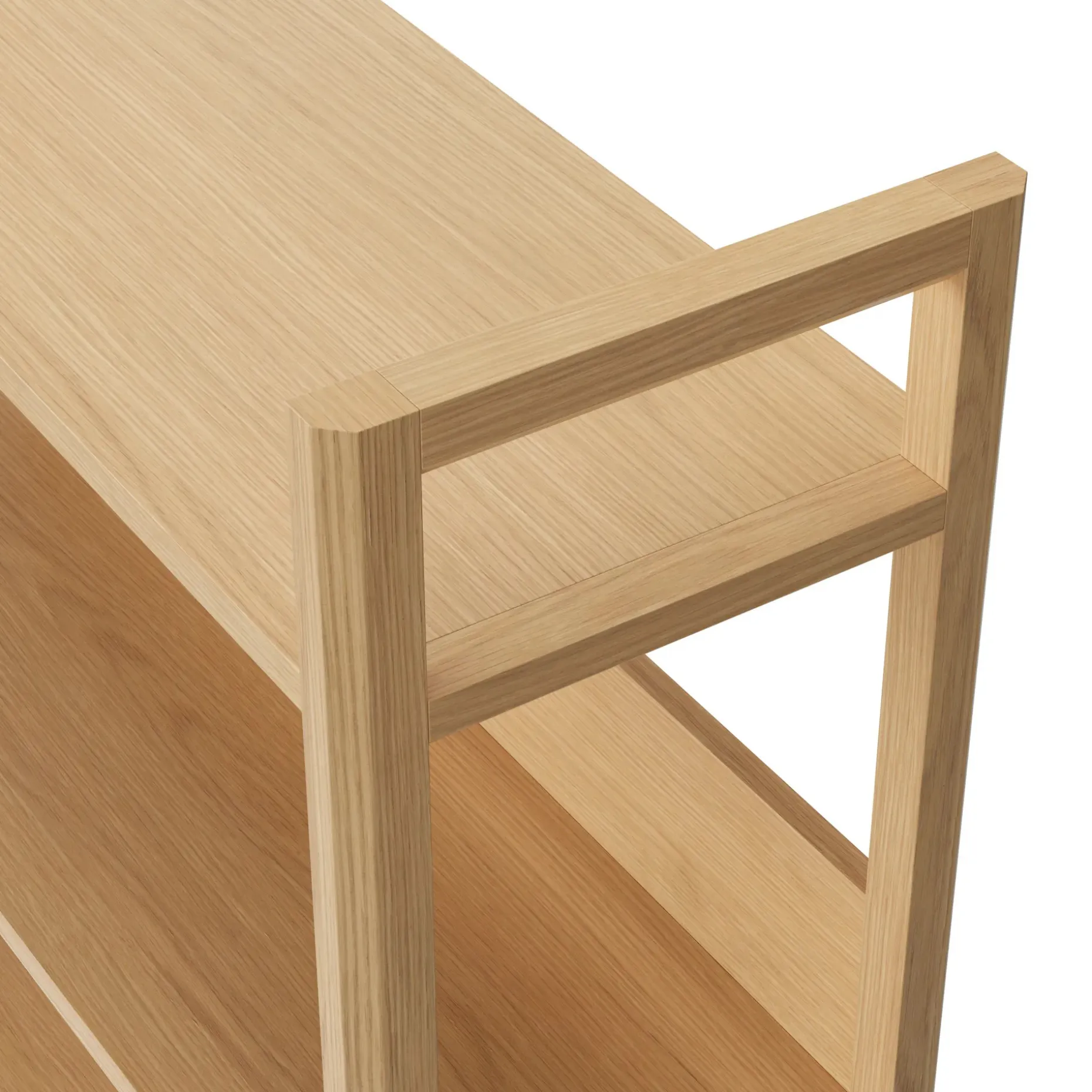 Lilya Shelving Unit Set - White Oak