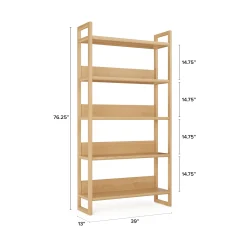 Lilya Shelving Unit Set - White Oak