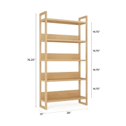 Lilya 39" Shelving Unit, Wide - White Oak