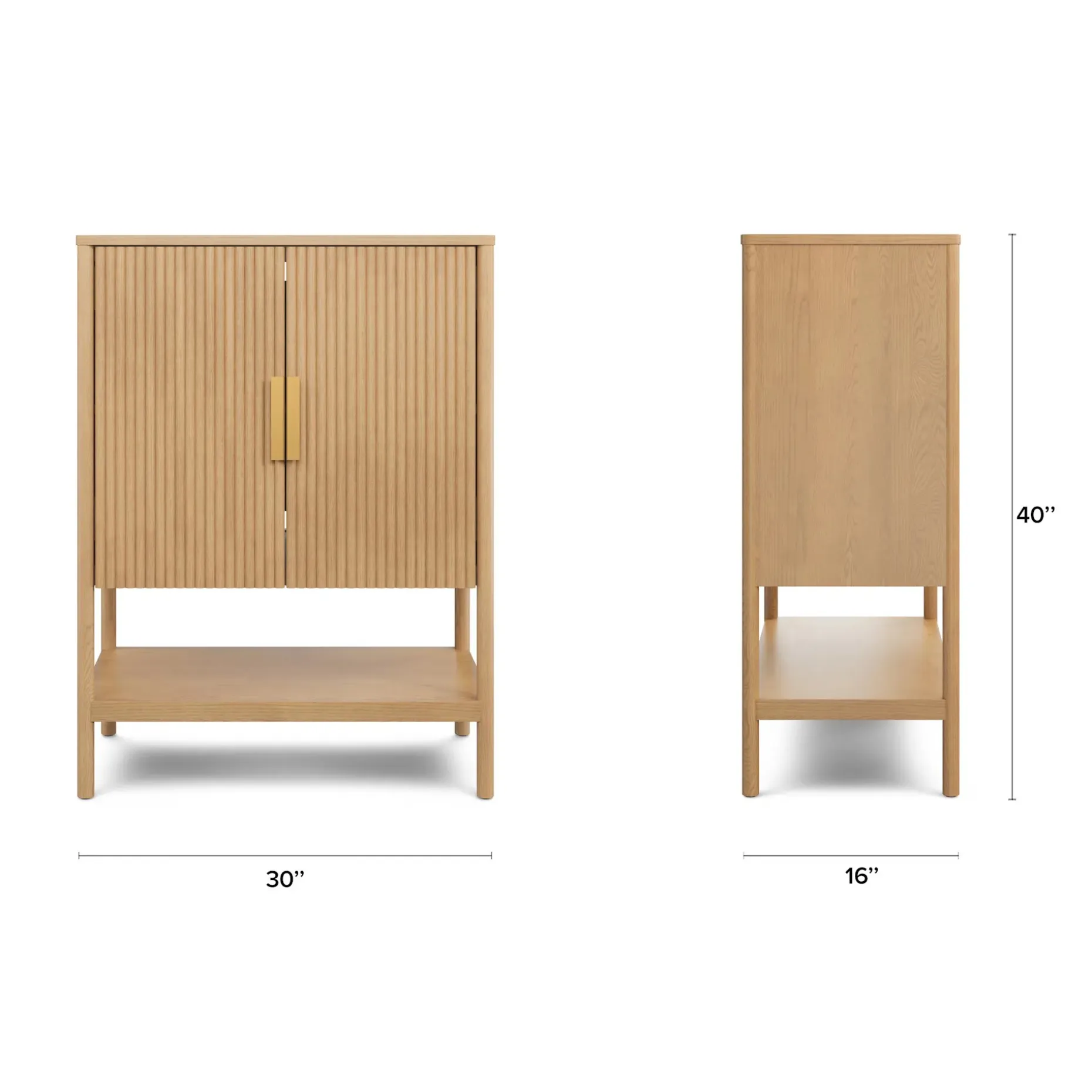 Liv 30" Cabinet - White Oak