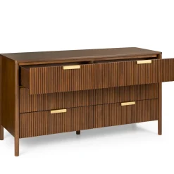 Liv 6-Drawer Double Dresser - Walnut