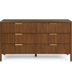 Liv 6-Drawer Double Dresser - Walnut