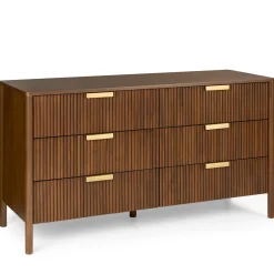 Liv 6-Drawer Double Dresser - Walnut