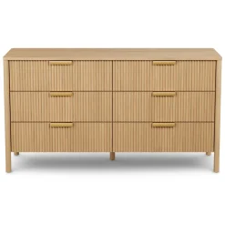 Liv 6-Drawer Double Dresser - White Oak