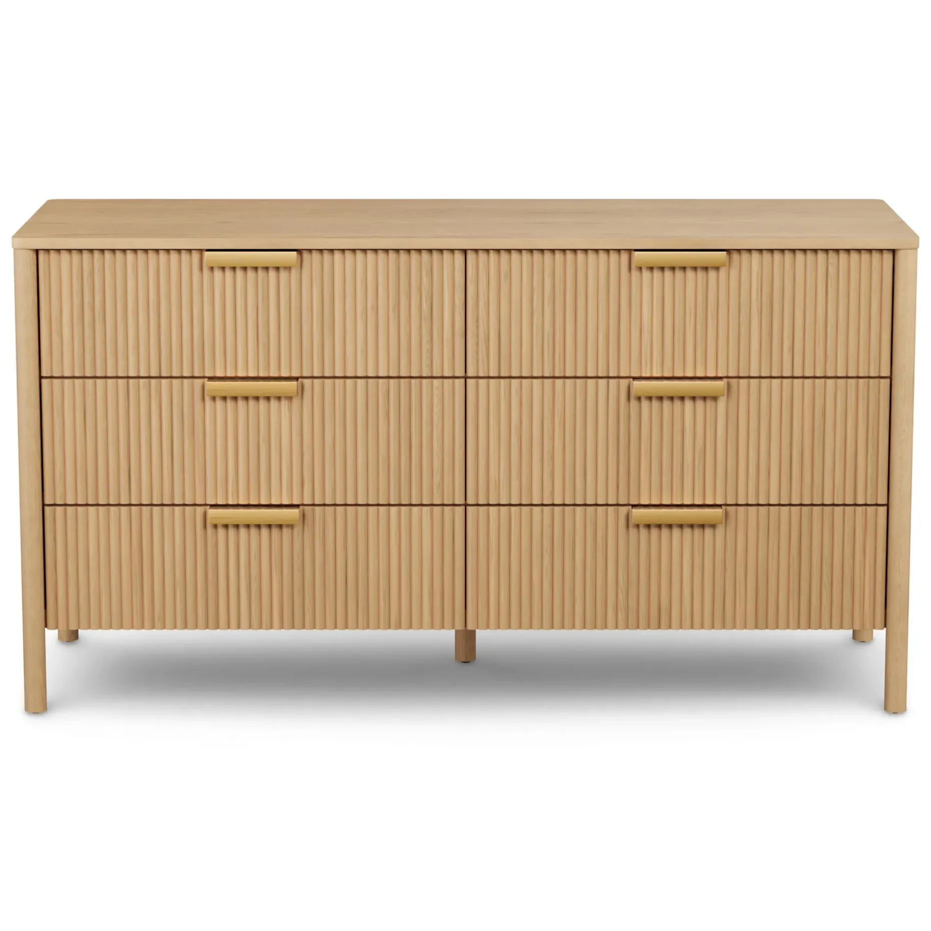 Liv 6-Drawer Double Dresser - White Oak