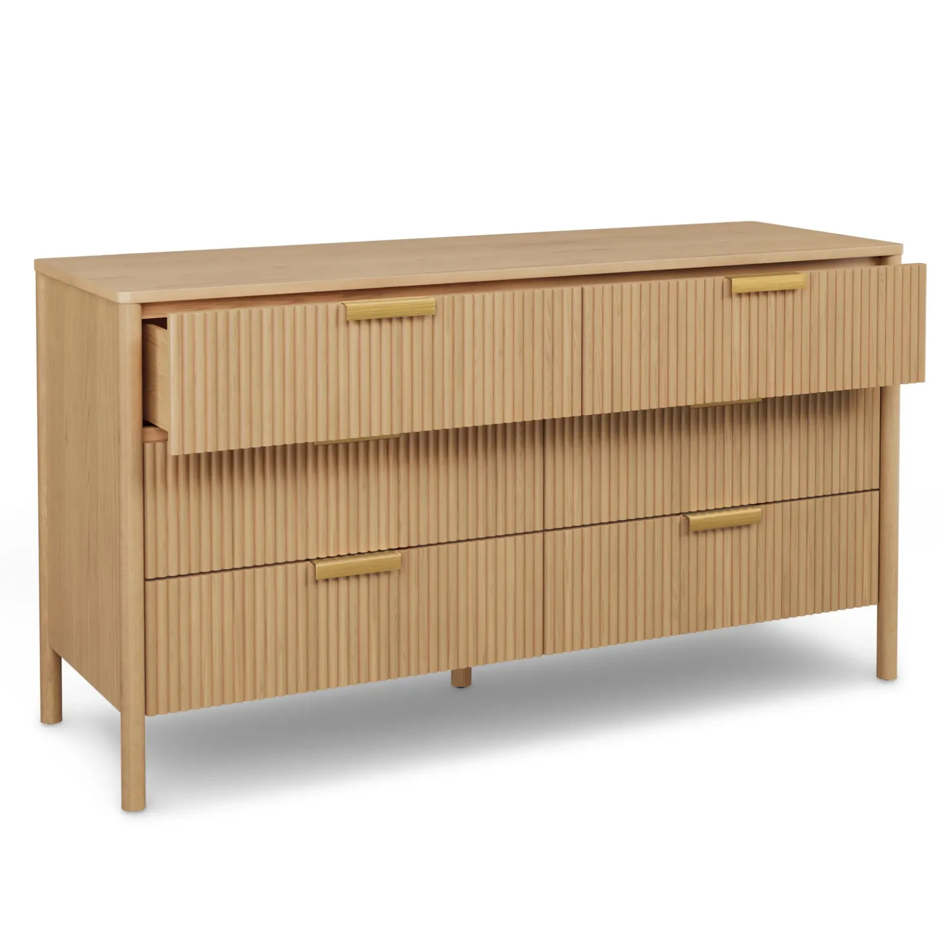 Liv 6-Drawer Double Dresser - White Oak
