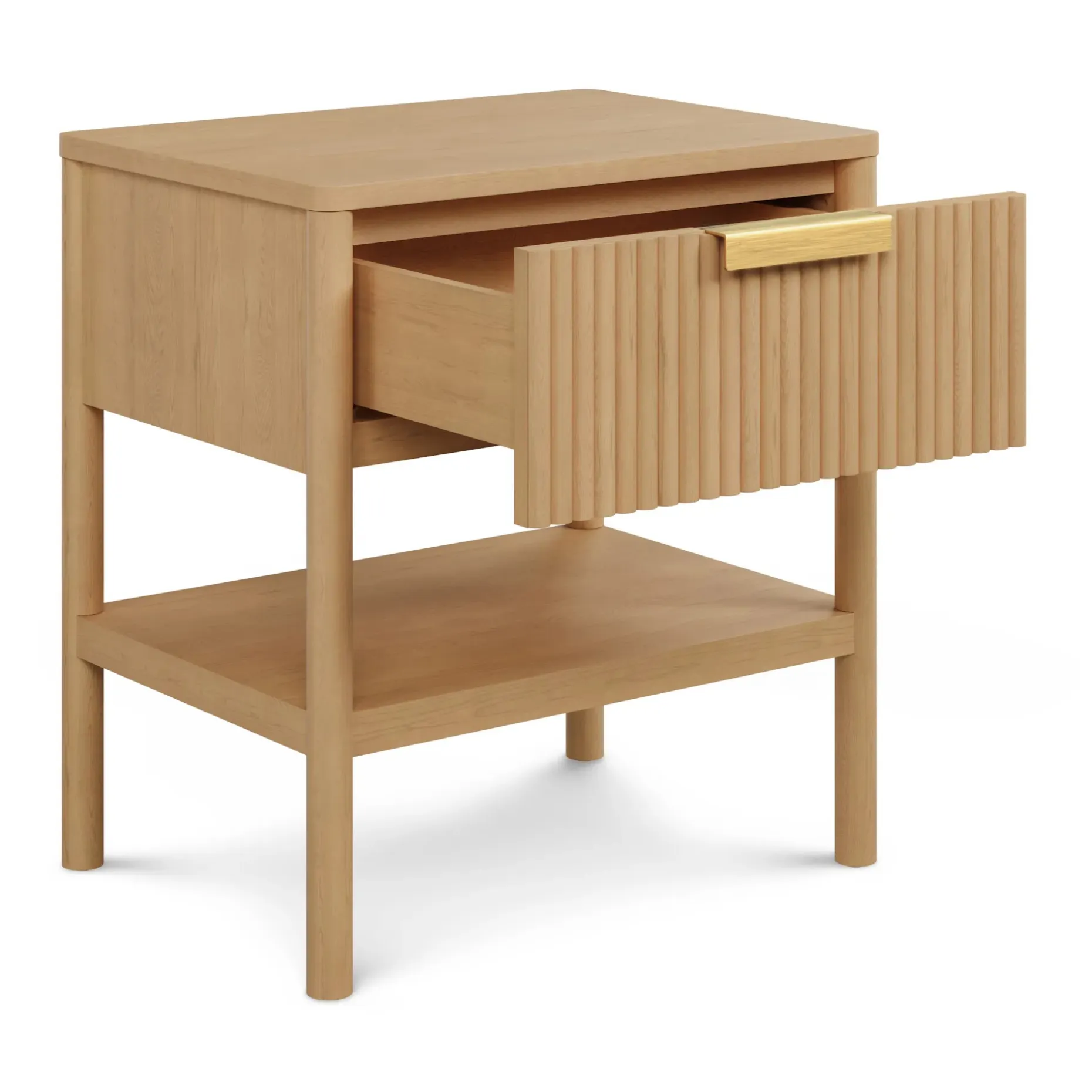 Liv 1-Drawer Nightstand - White Oak