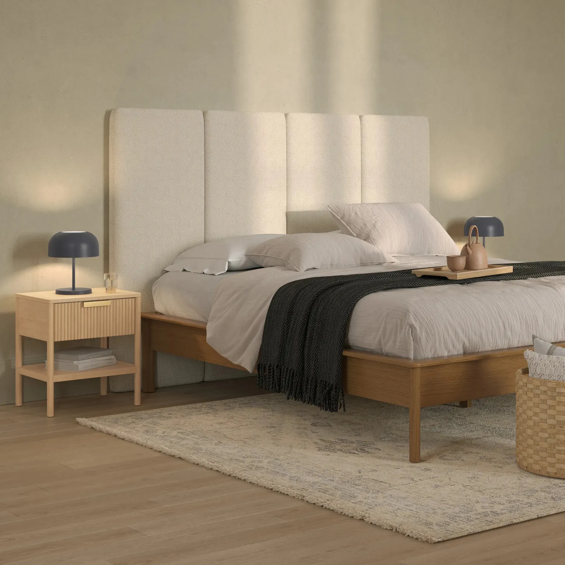 Liv 1-Drawer Nightstand - White Oak