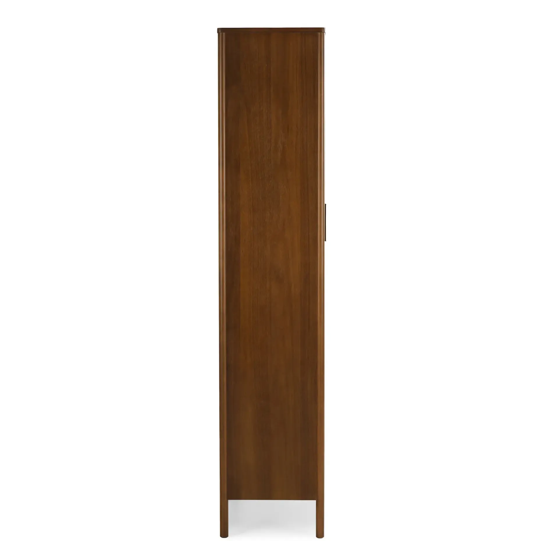 Liv 35.25" Glass Cabinet - Walnut