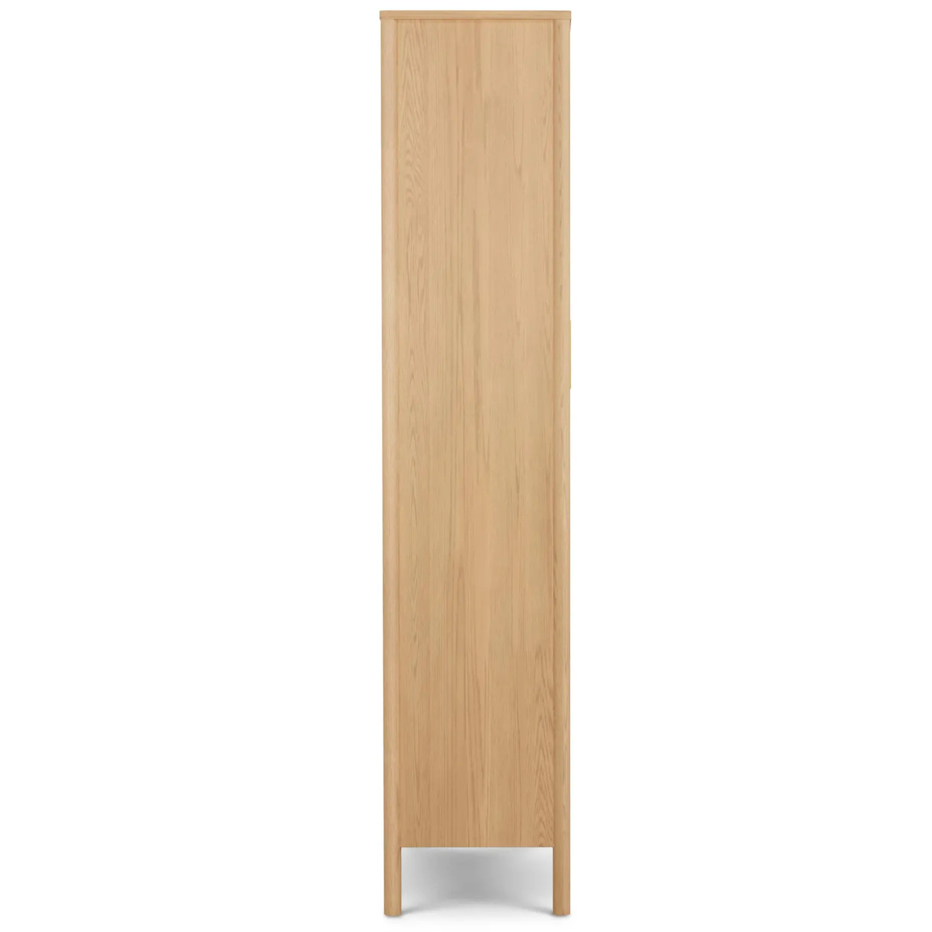 Liv 35.25" Glass Cabinet - White Oak