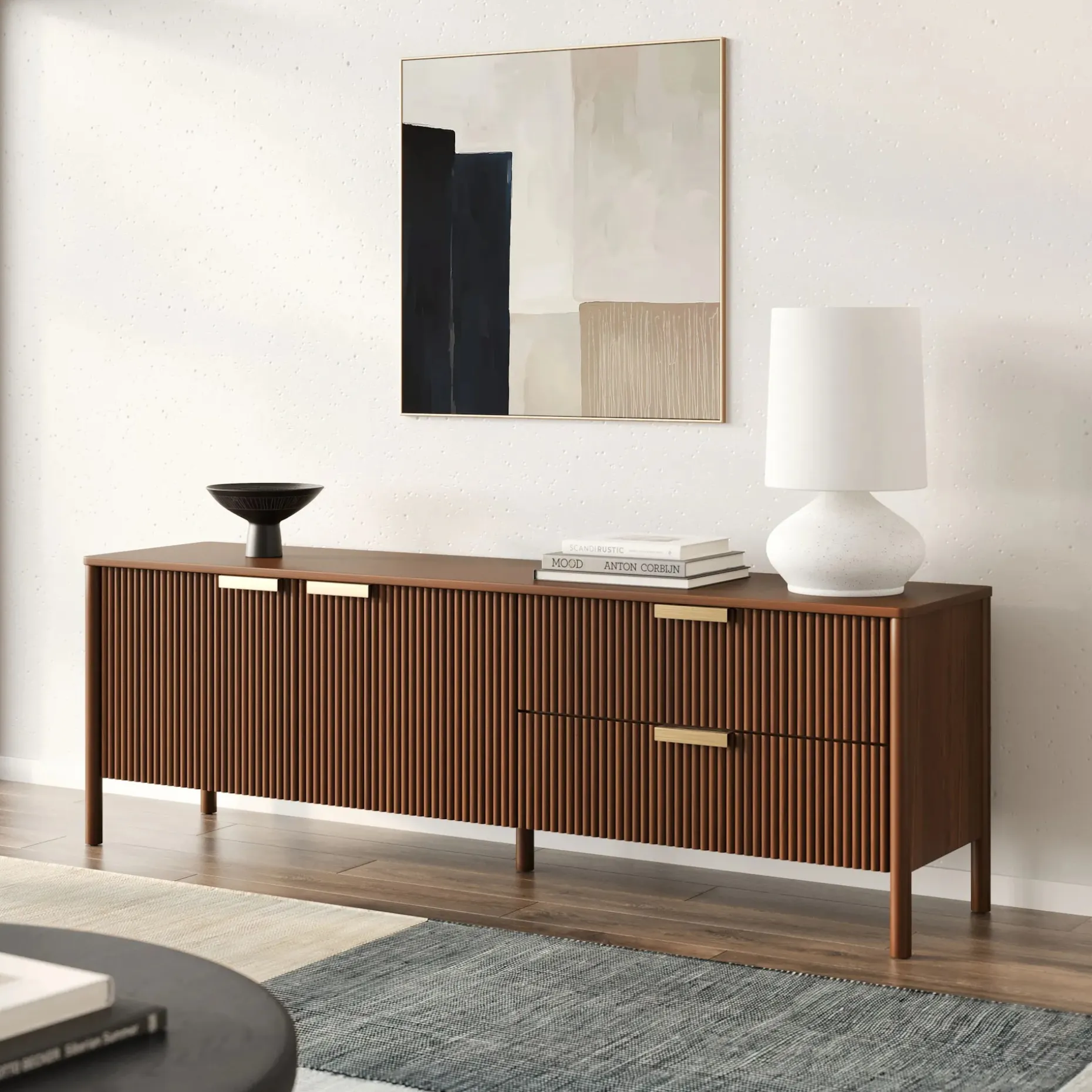 Liv 74.5" Media Unit - Walnut
