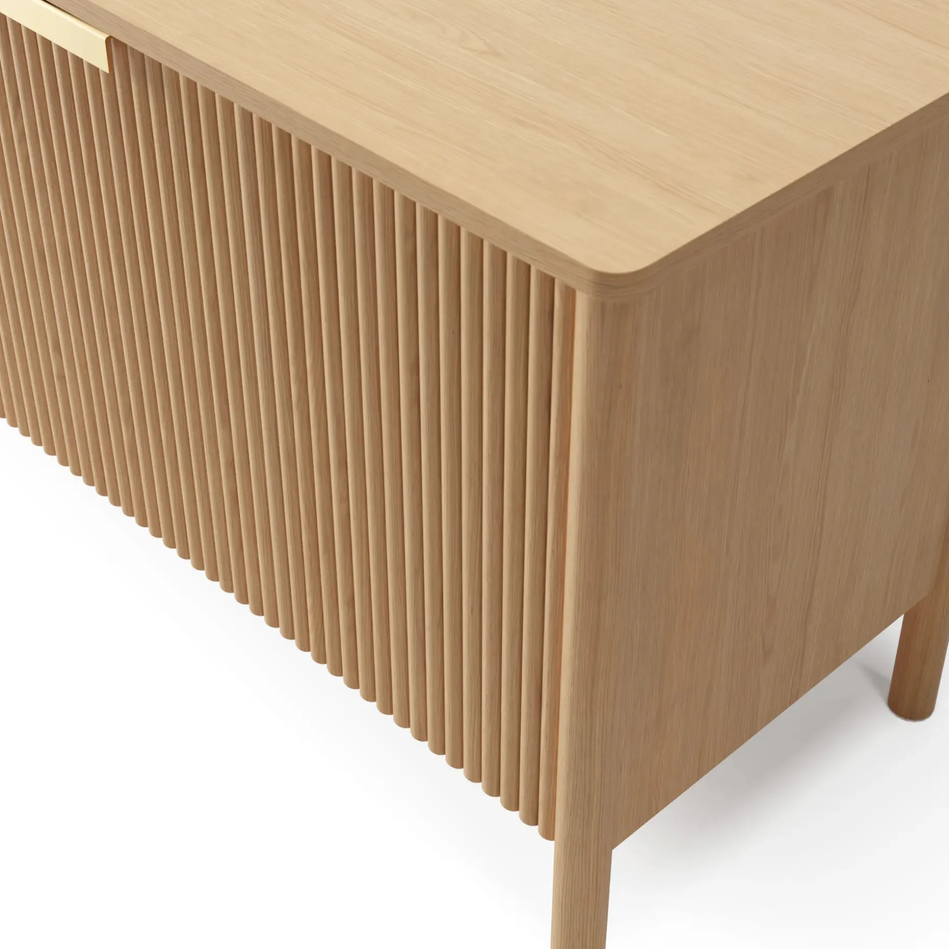 Liv 48" Media Unit - White Oak