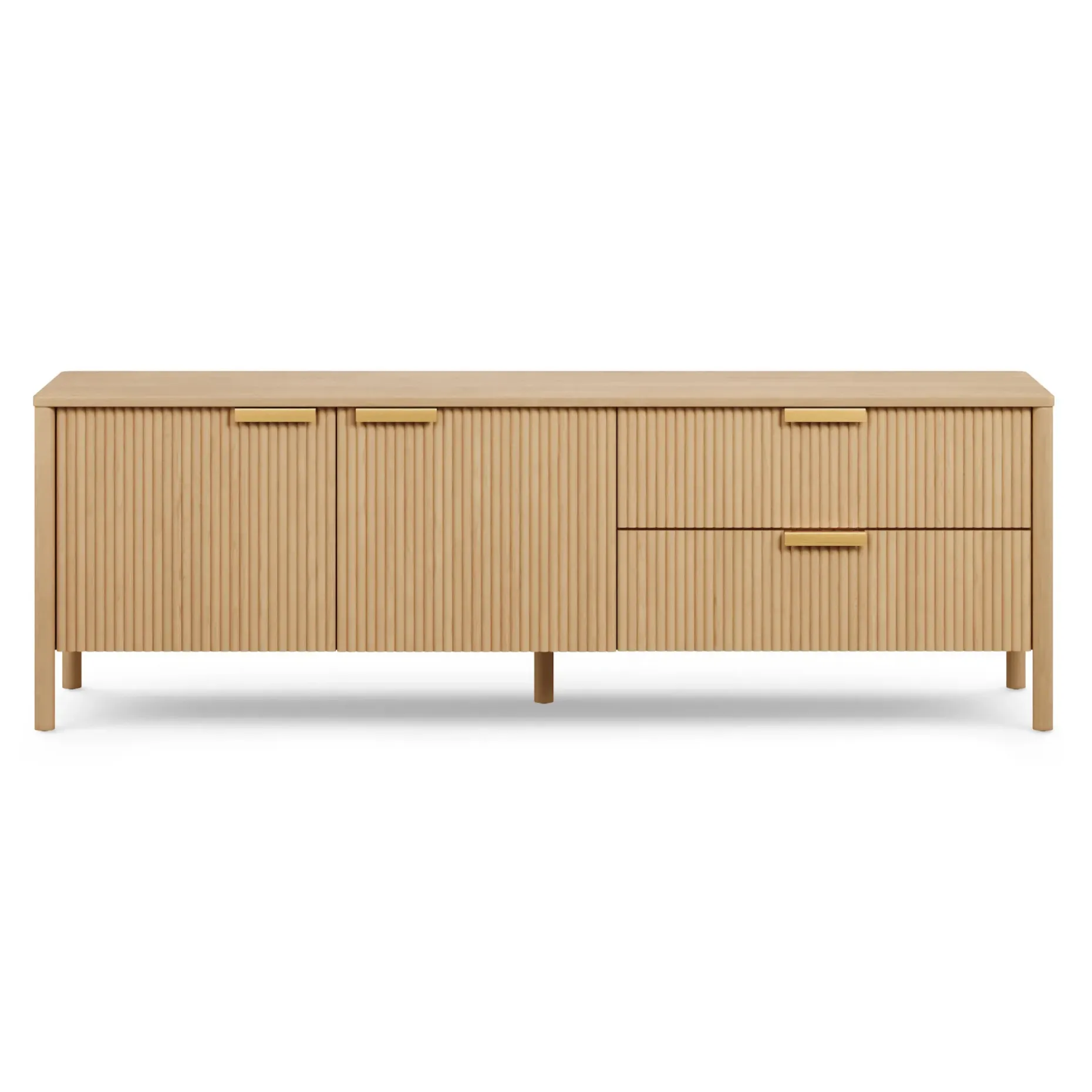 Liv 74.5" Media Unit - White Oak