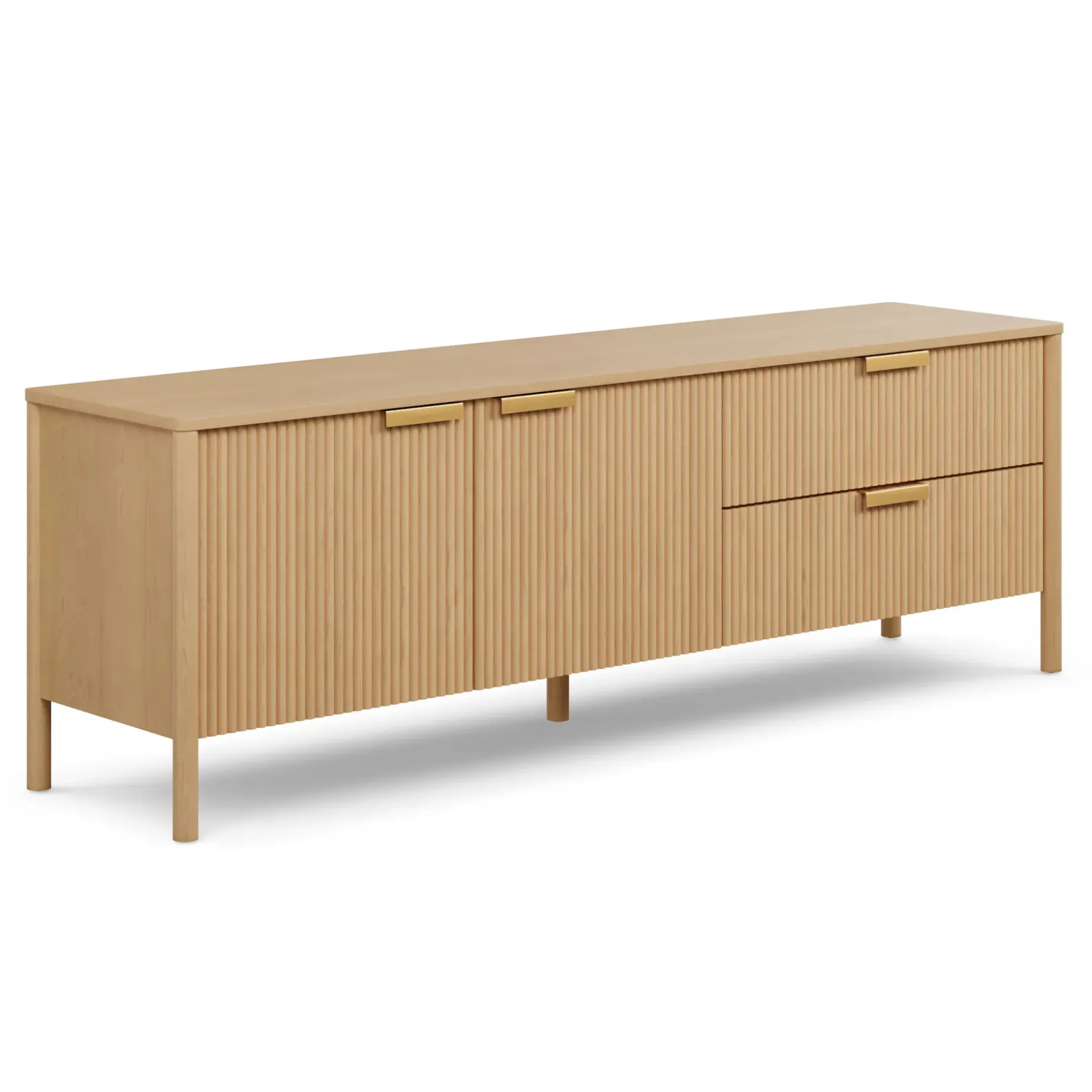 Liv 74.5" Media Unit - White Oak
