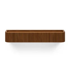 Liv 32" Shelf and Coat Rack - Brass and Walnut