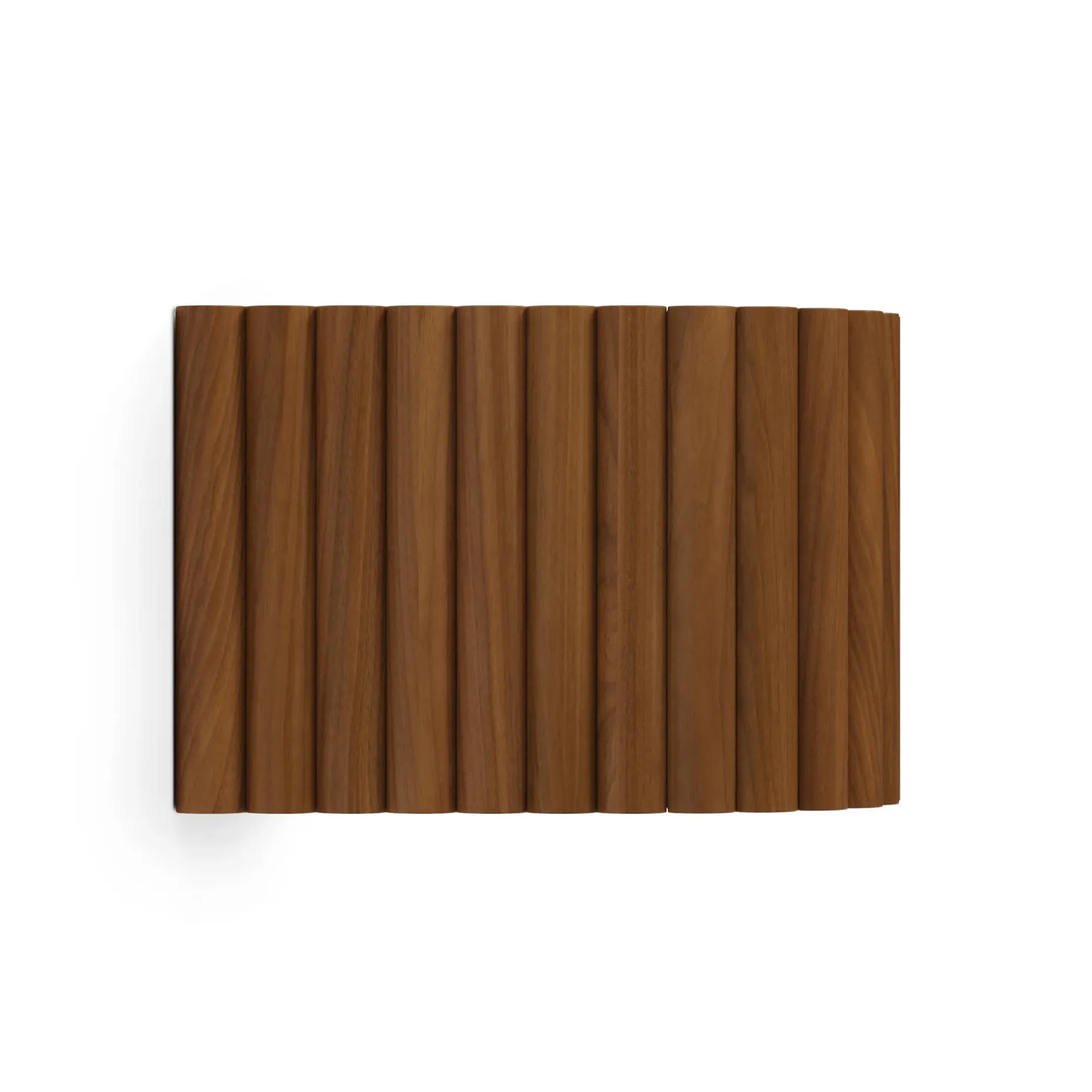 Liv 32" Shelf and Coat Rack - Brass and Walnut