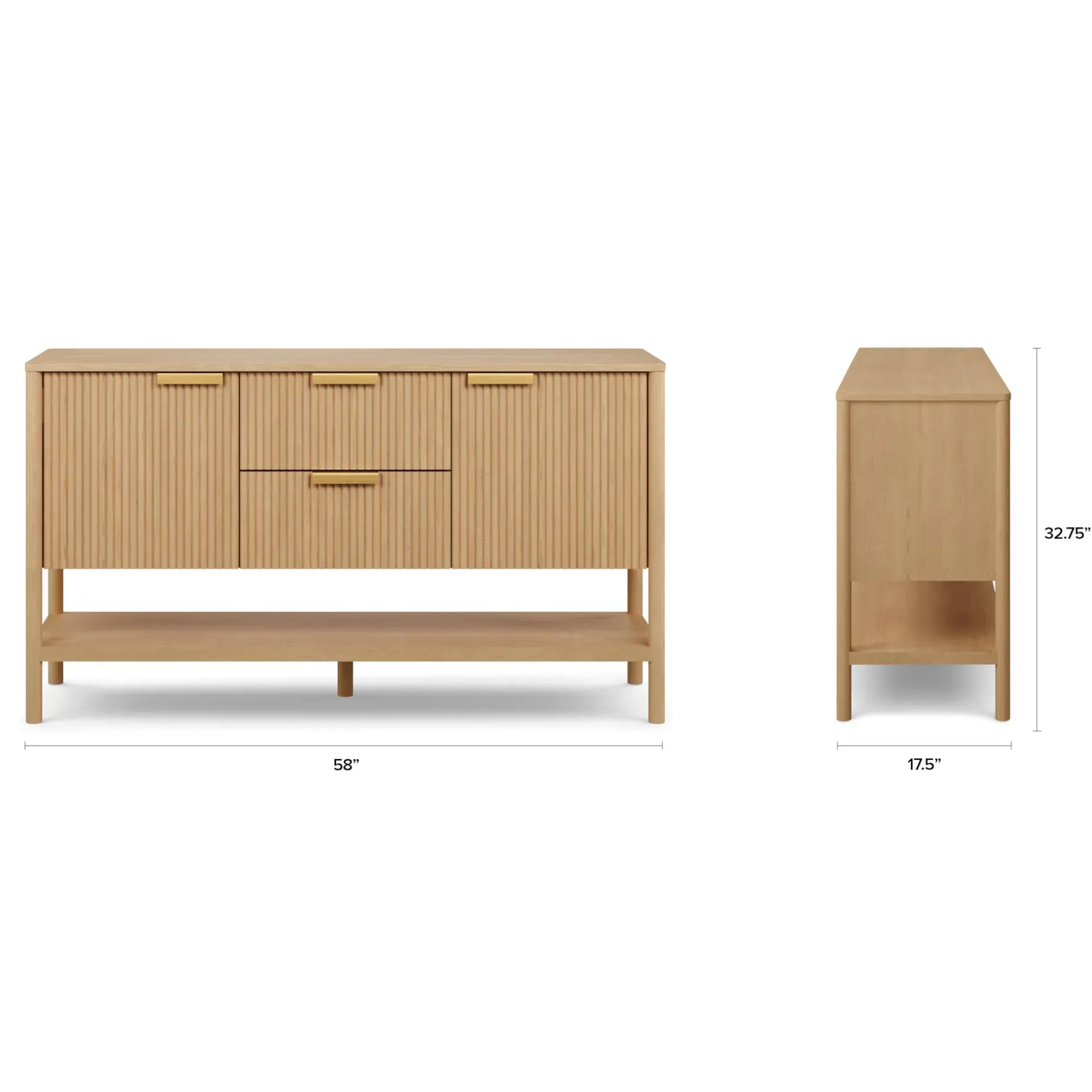 Liv 58" Sideboard - White Oak