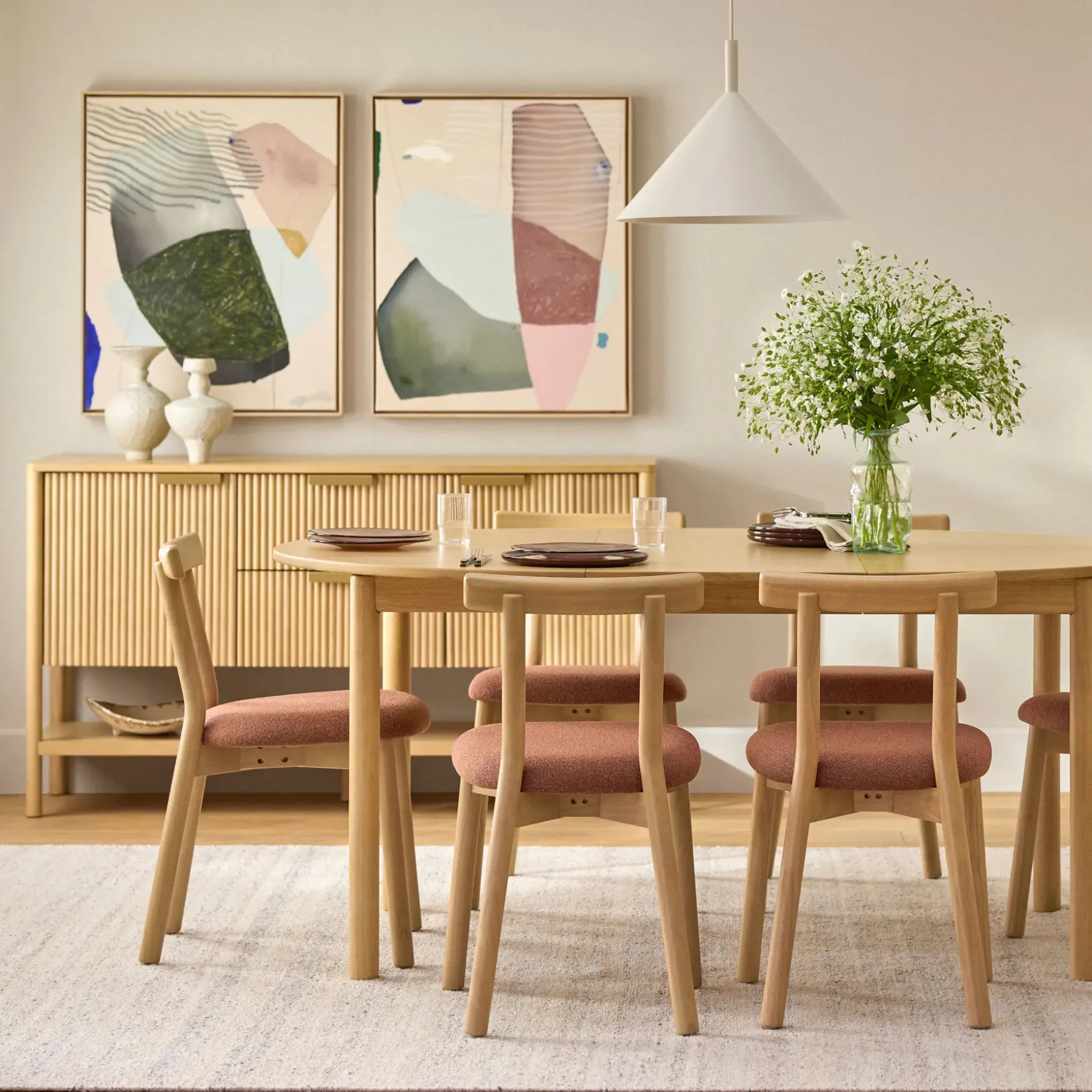 Liv 58" Sideboard - White Oak