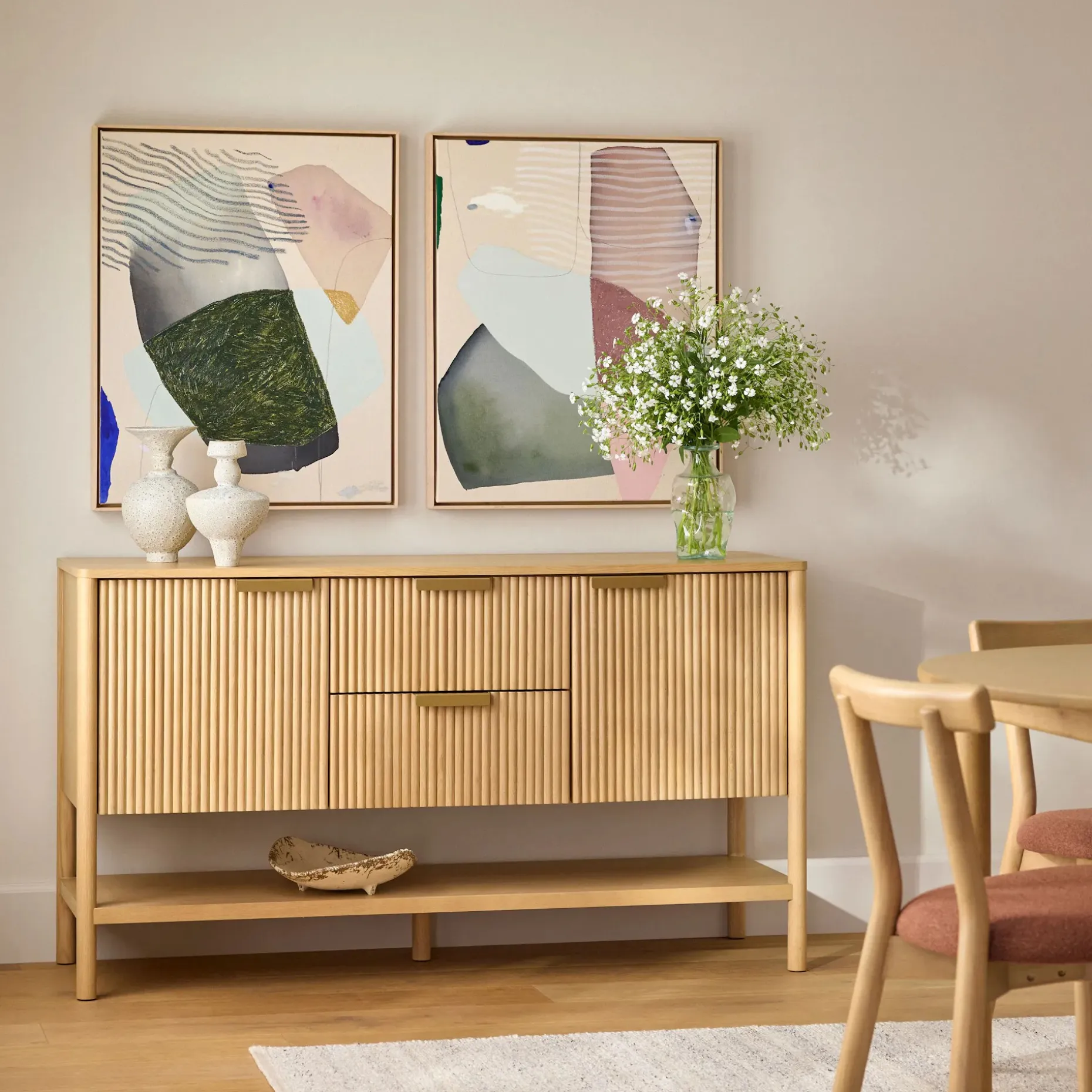 Liv 58" Sideboard - White Oak