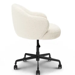 Loa Office Chair - Short Shearling White