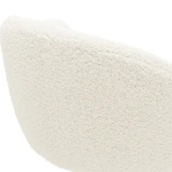 Loa Office Chair - Short Shearling White