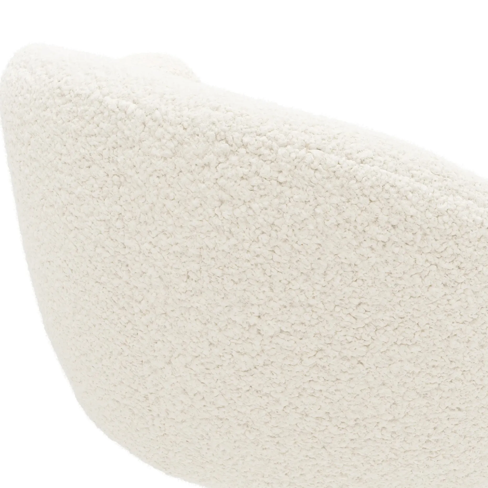 Loa Office Chair - Short Shearling White