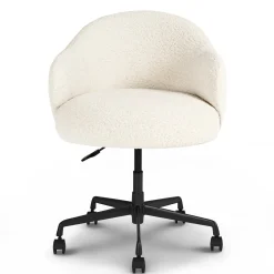Loa Office Chair - Short Shearling White