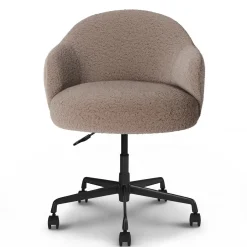 Loa Office Chair - Short Shearling Taupe