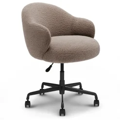 Loa Office Chair - Short Shearling Taupe