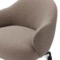 Loa Office Chair - Short Shearling Taupe