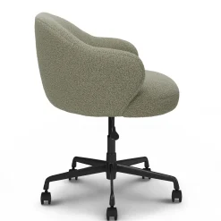 Loa Office Chair - Short Shearling Green