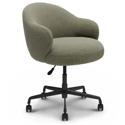 Loa Office Chair - Short Shearling Green