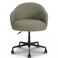 Loa Office Chair - Short Shearling Green