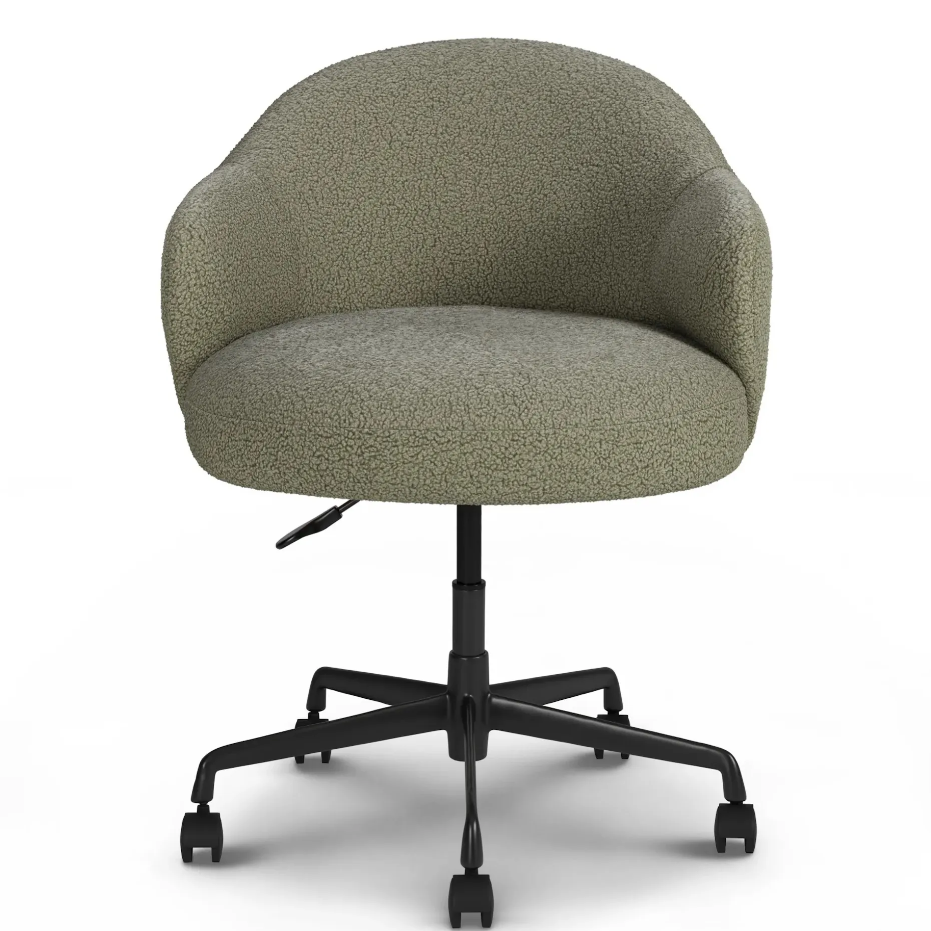 Loa Office Chair - Short Shearling Green