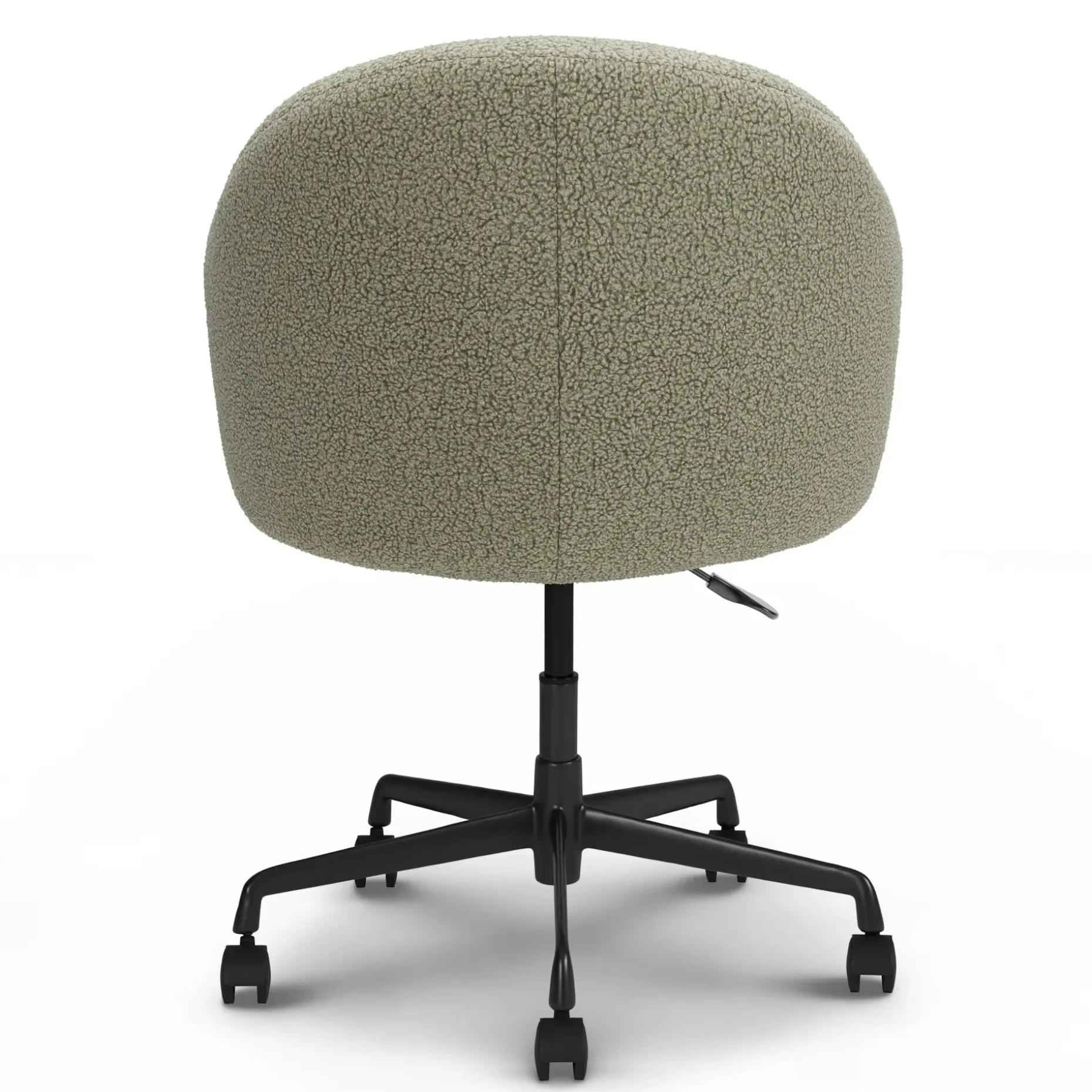 Loa Office Chair - Short Shearling Green