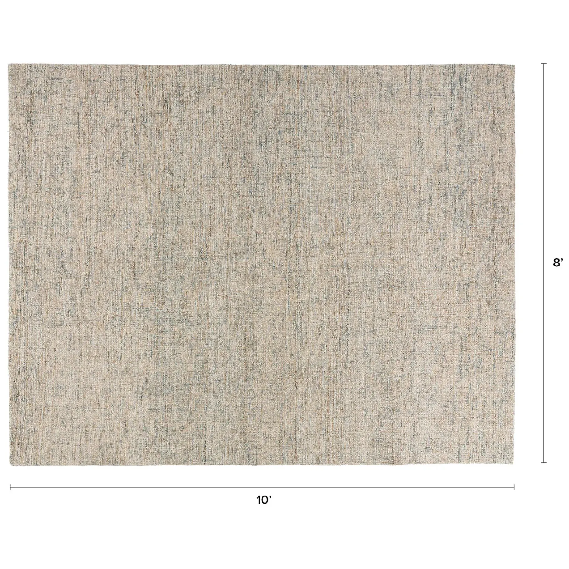 Loopi 8 x 10 Wool Rug - Pebble Sand