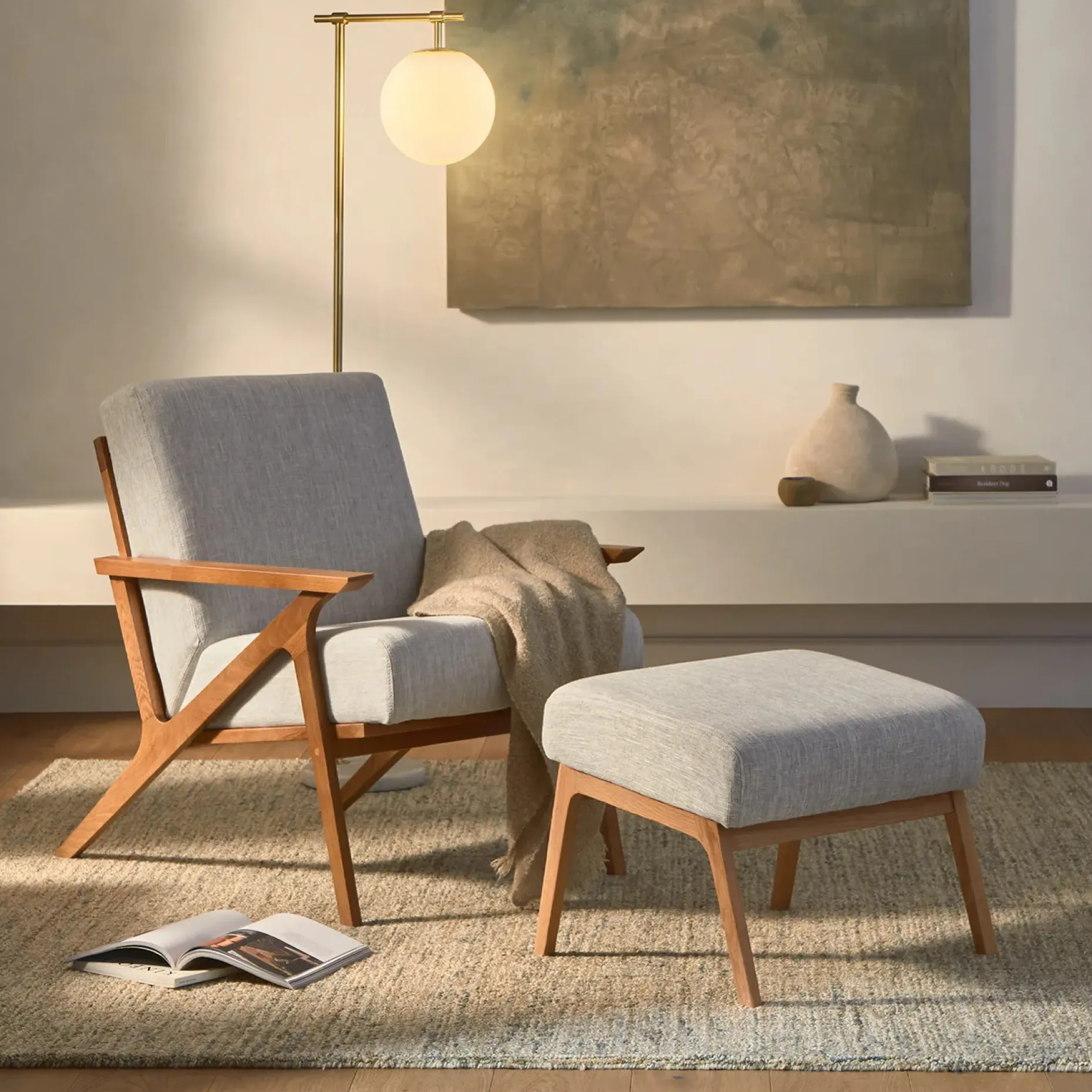 Loopi 8 x 10 Wool Rug - Pebble Sand