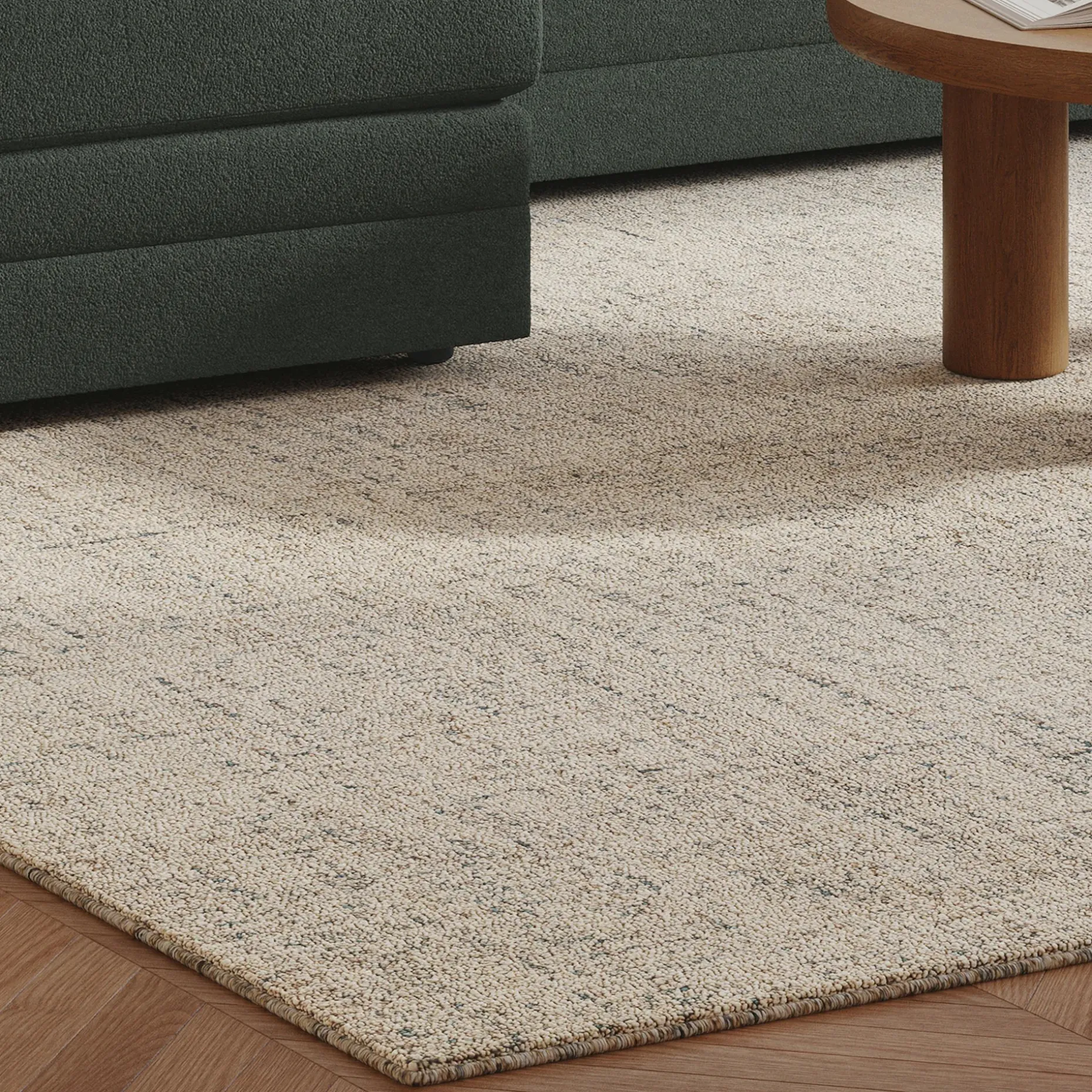Loopi 9 x 12 Wool Rug - Pebble Sand
