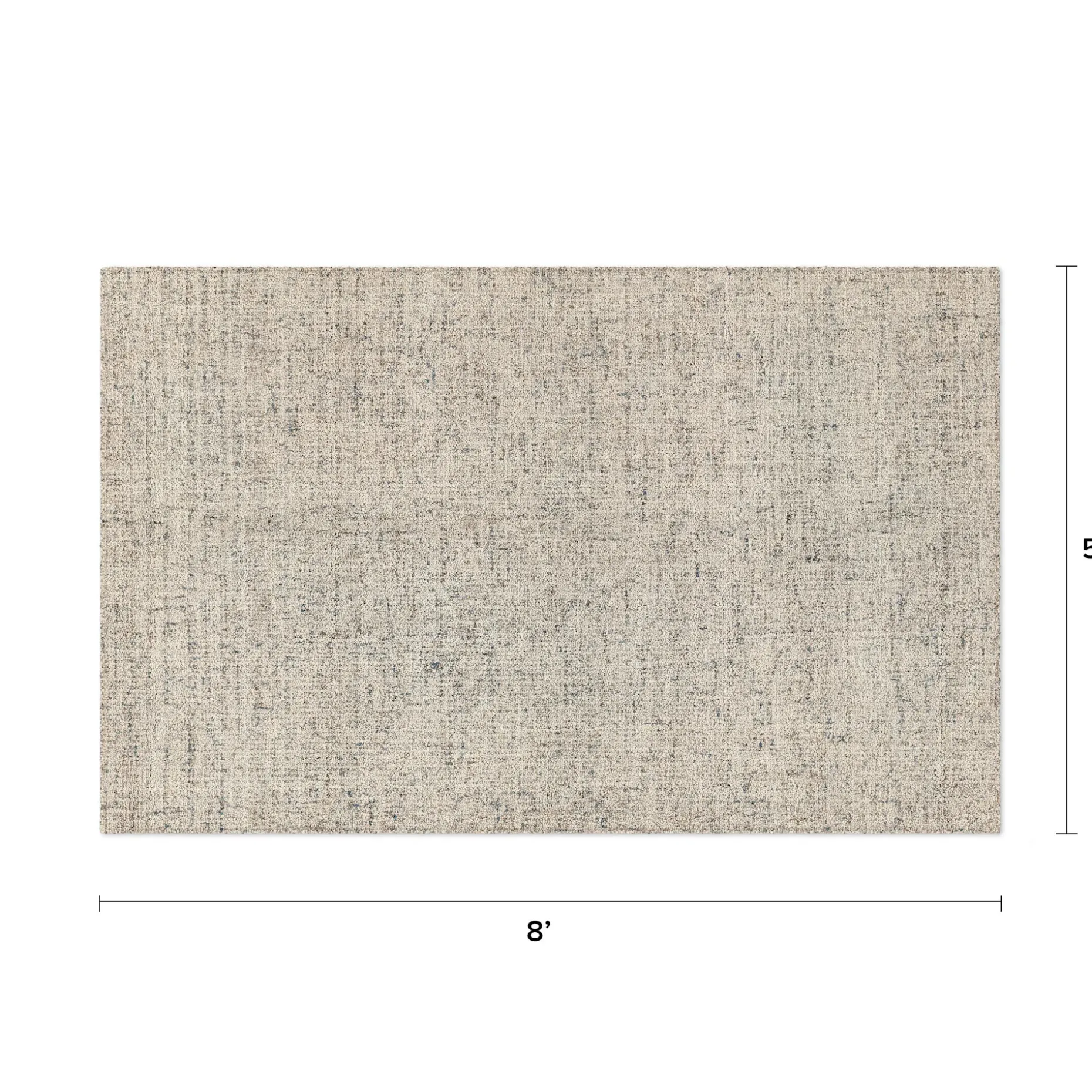 Loopi 5 x 8 Wool Rug - Pebble Sand