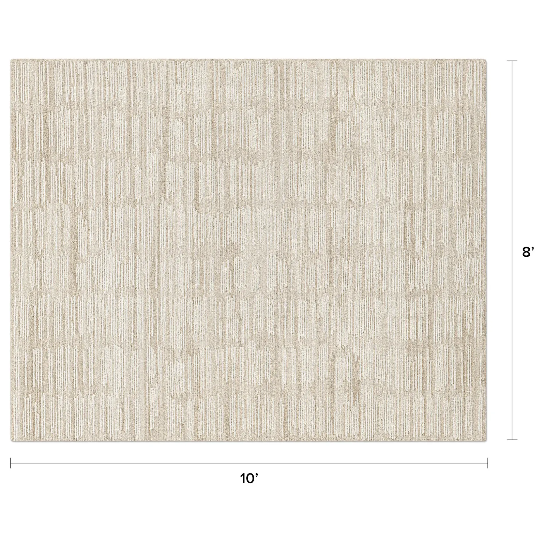 Lorens 8 x 10 Wool Rug - Beige