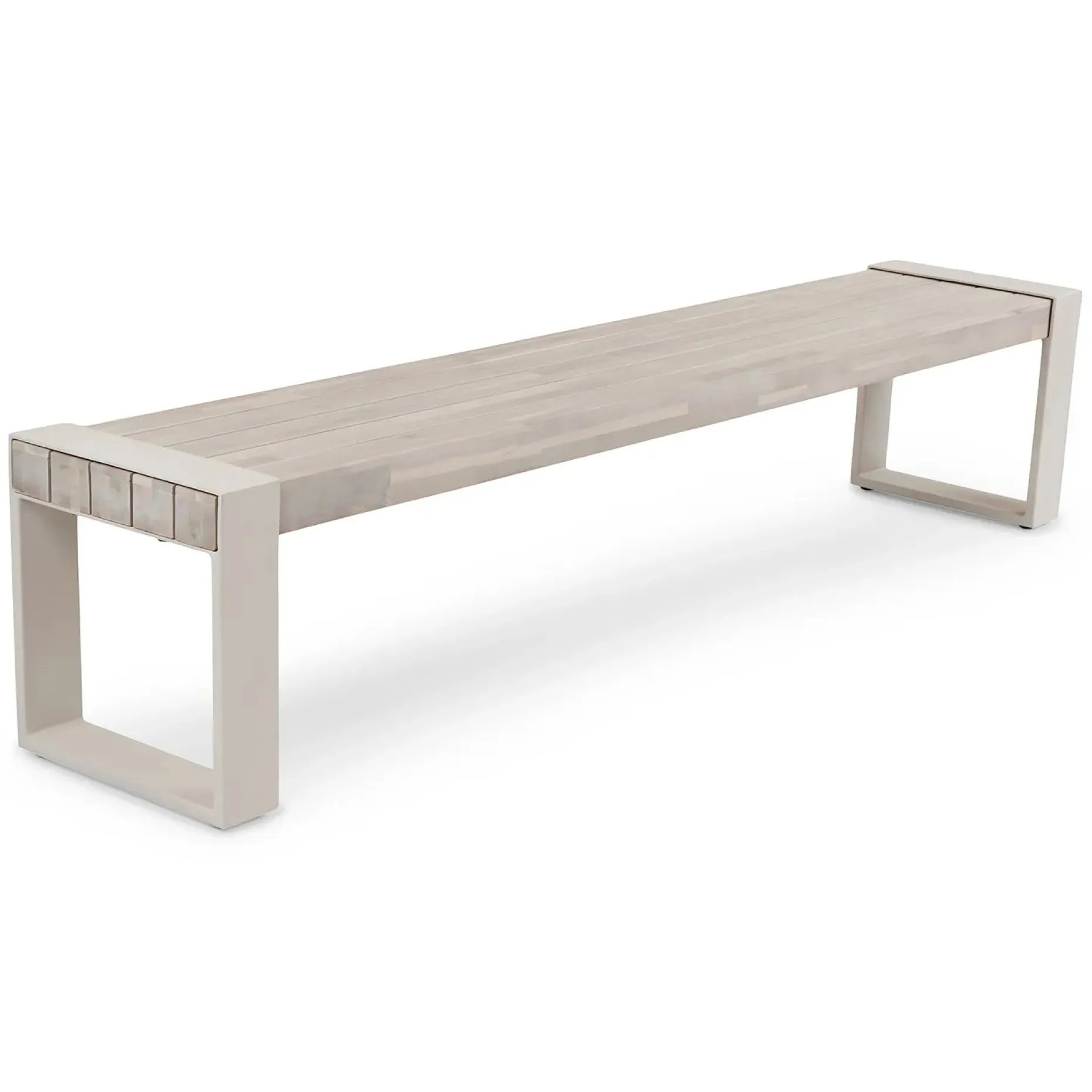 Lubek 84.5" Outdoor Bench - Byron Gray